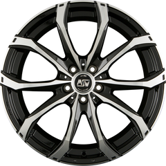 MSW 48 Gloss Black Full Polished Alufelge 8.5x20 Zoll ET50 LK 5x127 ML71.5