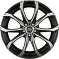 MSW 48 Gloss Black Full Polished Alufelge 7.5x17 Zoll ET29 LK 5x120 ML72.5