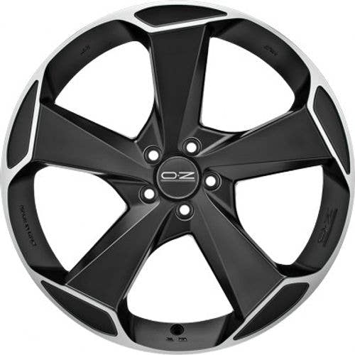 OZ Aspen HLT matt black polished Alufelge – Bild 2