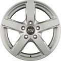 MSW 55 Full Silver Alufelge 7.5x17 Zoll ET40 LK 5x112 ML66.6