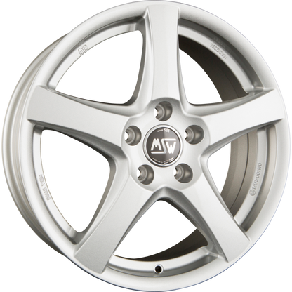 MSW 78 Full Silver Alufelge 6.5x16 Zoll ET46 LK 5x112 ML73.1 – Bild 2