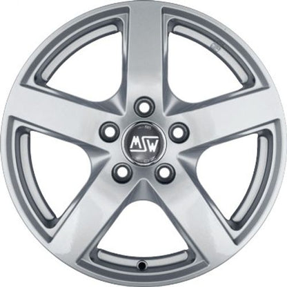 MSW 55 full silver Alufelge – Bild 2
