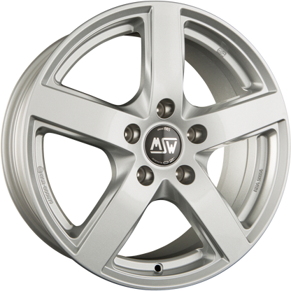 MSW 55 Full Silver Alufelge 7x17 Zoll ET49 LK 5x120 ML65.1 – Bild 2