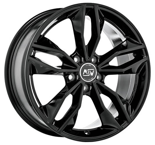 MSW 71 gloss black Alufelge 8x18 Zoll ET28 LK 5x112 ML66.46