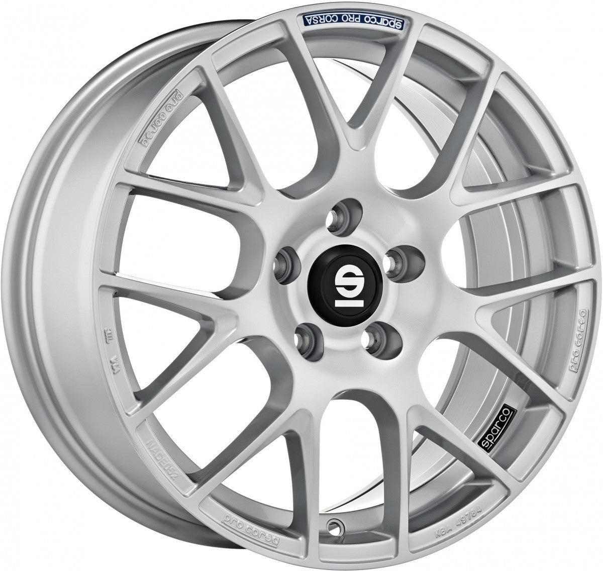 Sparco Pro Corsa full silver Alufelge 8x18 Zoll ET35 LK 5x112 ML73.1