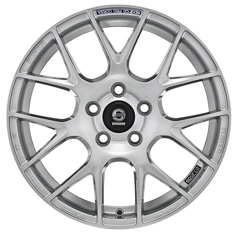 Sparco Pro Corsa full silver Alufelge 8x18 Zoll ET35 LK 5x112 ML73.1 – Bild 2