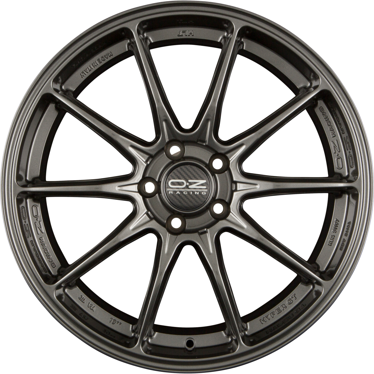 OZ Hyper GT Star Graphite Alufelge 7.5x18 Zoll ET41 LK 5x112 ML66.6