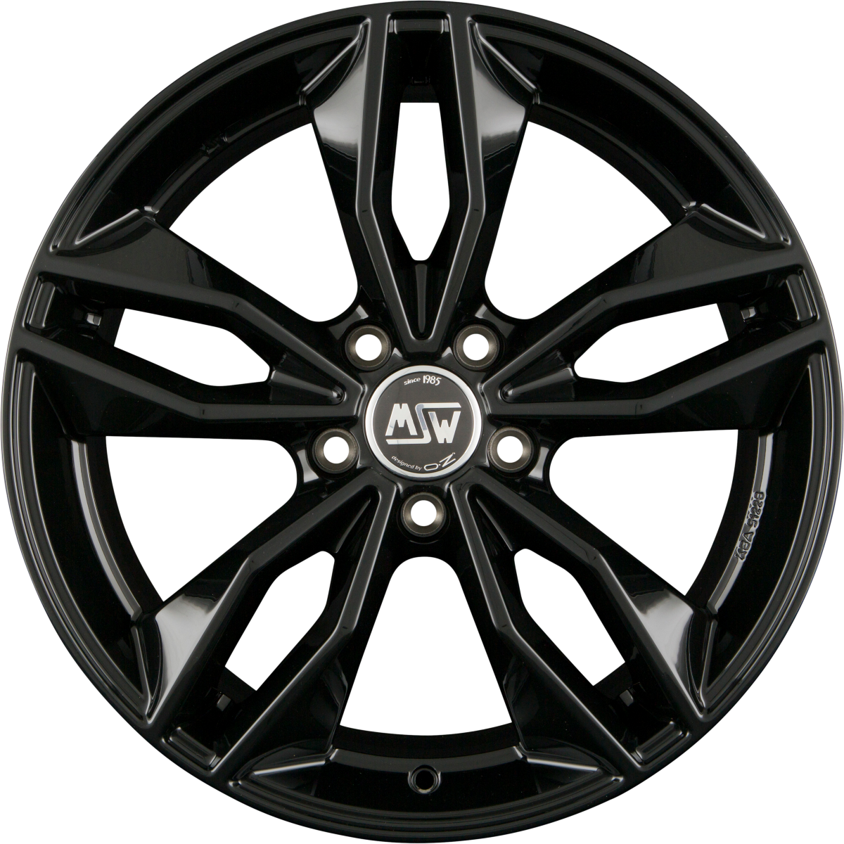 MSW 71 gloss black Alufelge 8x19 Zoll ET45 LK 5x112 ML73.1 – Bild 3