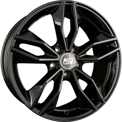 MSW 71 gloss black Alufelge 8x19 Zoll ET45 LK 5x112 ML73.1 – Bild 4