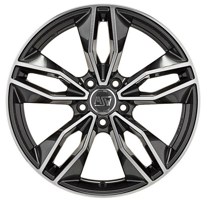 MSW 71 gloss dark grey full polished Alufelge 8.5x19 Zoll ET30 LK 5x112 ML73.1 – Bild 2