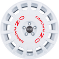 OZ Rally Racing Race White + Red Lettering Alufelge 8x17 Zoll ET35 LK 5x98 ML58.1