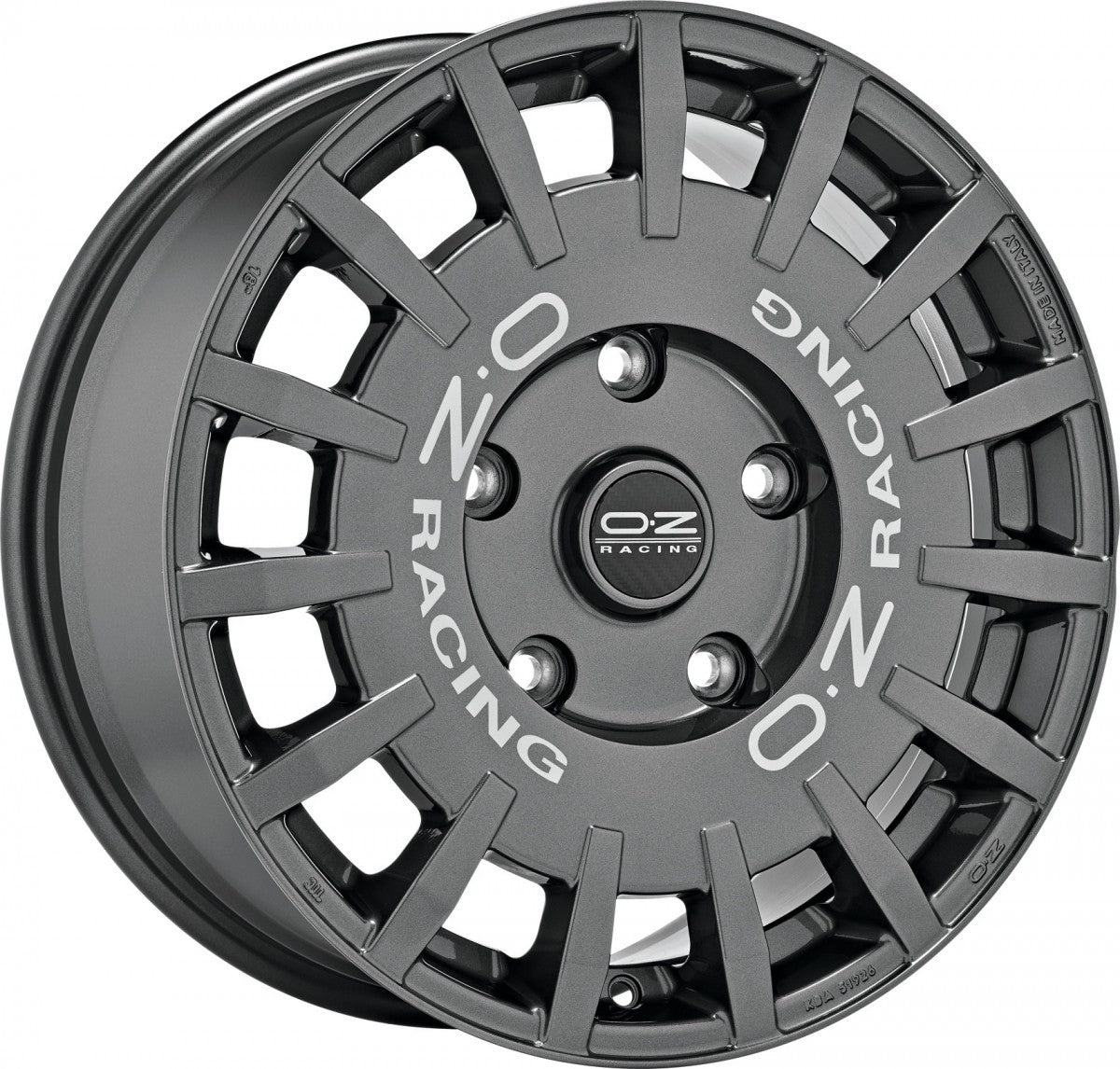 OZ Rally Racing dark graphite Alufelge 7x17 Zoll ET37 LK 4x100 ML68 – Bild 3