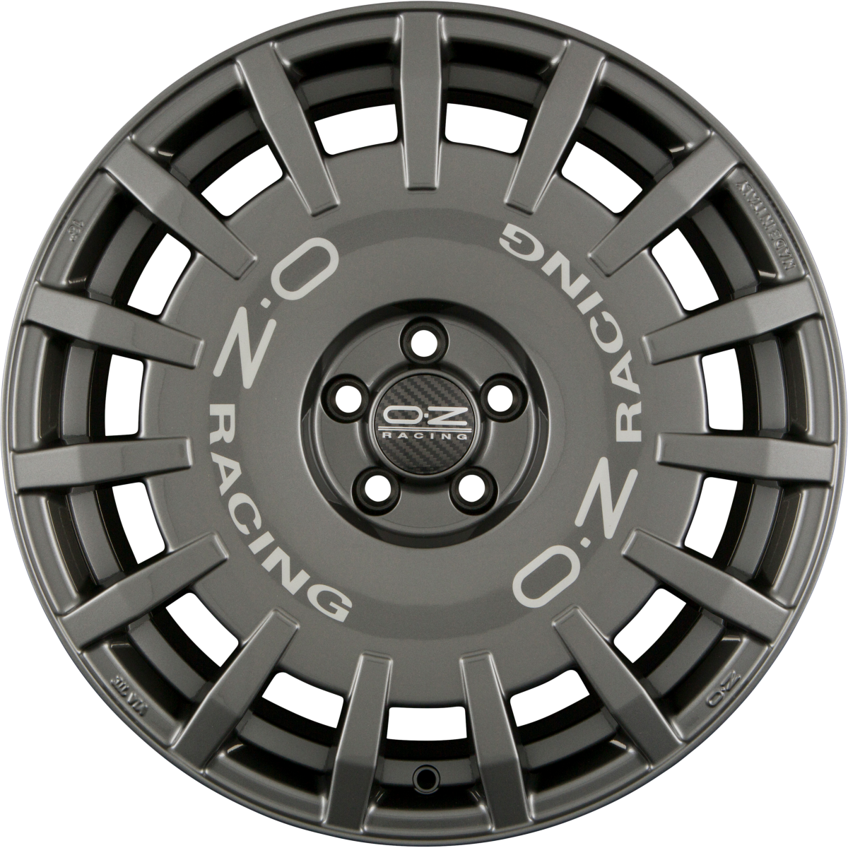 OZ Rally Racing dark graphite Alufelge 7x17 Zoll ET45 LK 4x100 ML68 – Bild 6