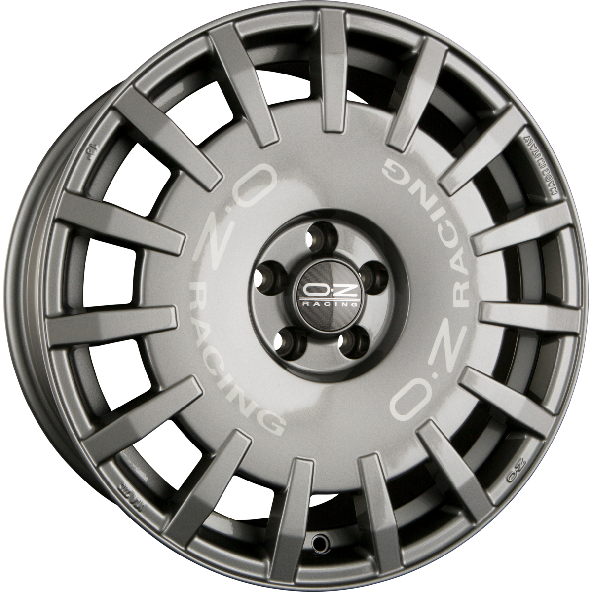OZ Rally Racing dark graphite Alufelge 7x17 Zoll ET45 LK 4x100 ML68 – Bild 7