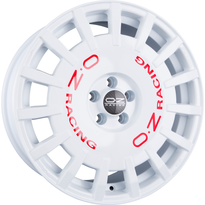 OZ Rally Racing white Alufelge 7x17 Zoll ET35 LK 5x100 ML68 – Bild 4