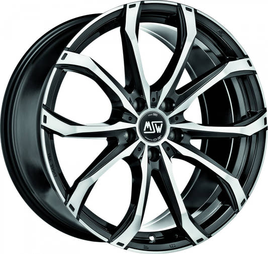 MSW 48 gloss black full polished Alufelge 6.5x20 Zoll ET33 LK 5x114.3 ML66.06