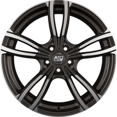 MSW 73 Gloss Dark Grey Full Polish Alufelge 8x18 Zoll ET35 LK 5x112 ML73.1