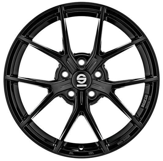 Sparco Podio gloss black Alufelge 7.5x17 Zoll ET45 LK 5x108 ML73.1 – Bild 2