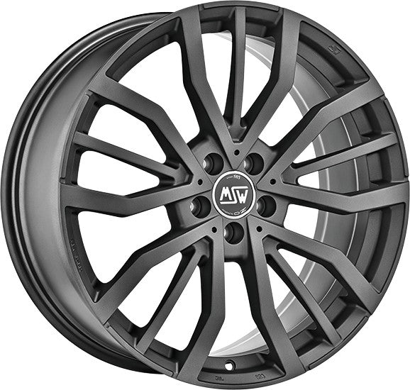 MSW 49 matt gun metal Alufelge 8x19 Zoll ET45 LK 5x114.3 ML73.1