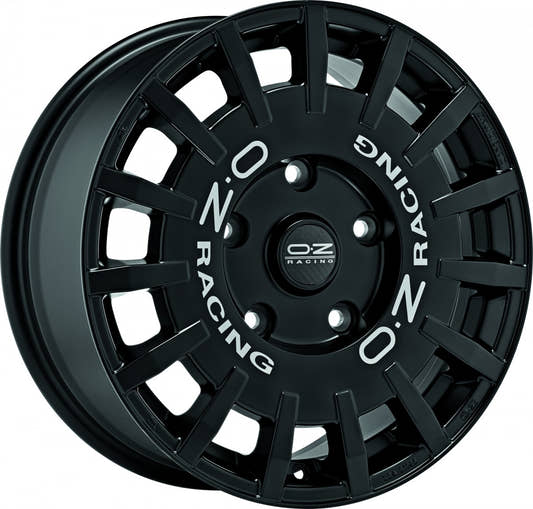 OZ Rally Racing matt black Alufelge 7.5x18 Zoll ET48 LK 5x160 ML65.1