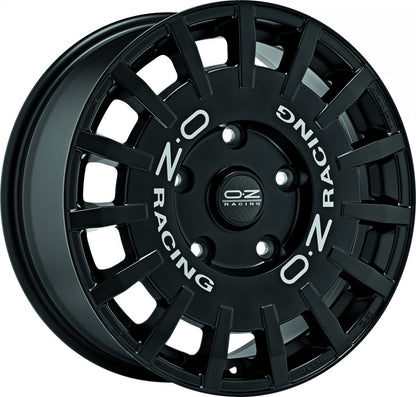 OZ Rally Racing matt black Alufelge 7.5x18 Zoll ET48 LK 5x160 ML65.1