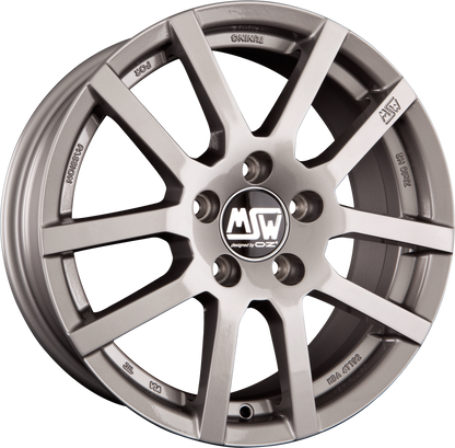 MSW 22 Grey Silver Alufelge 6.5x16 Zoll ET18 LK 4x108 ML65.1 – Bild 2