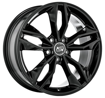 MSW 71 gloss black Alufelge 8x18 Zoll ET34 LK 5x114.3 ML73.1