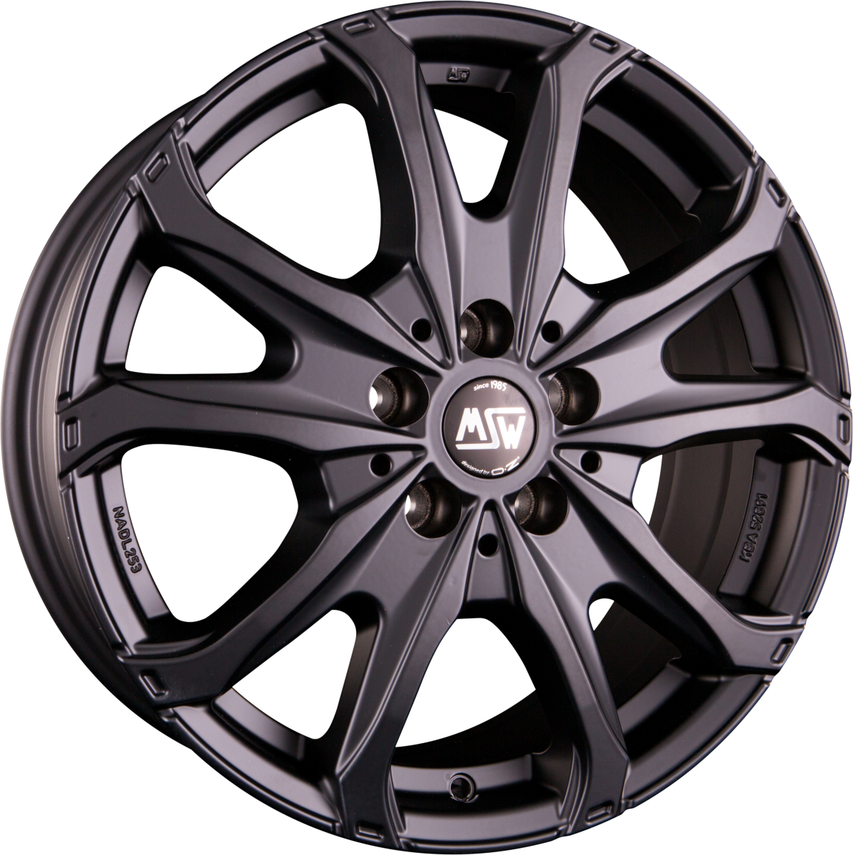 MSW 48 Van matt black Alufelge 6.5x16 Zoll ET55 LK 5x118 ML71.1 – Bild 8