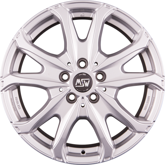 MSW 48 Van Full Silver Alufelge 6.5x16 Zoll ET55 LK 5x118 ML71.1