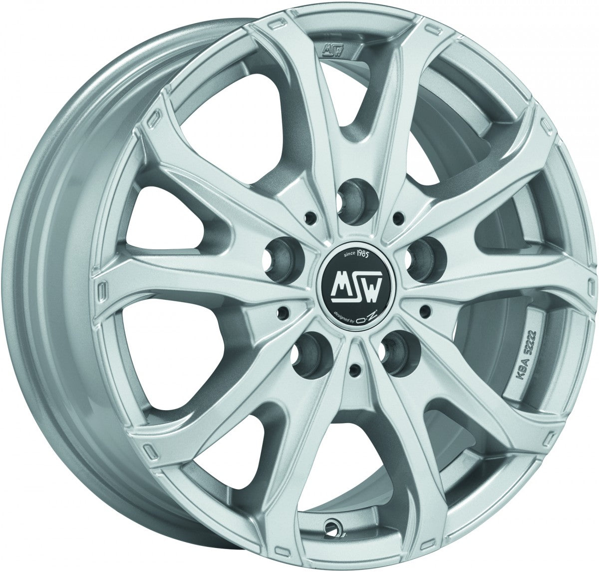 MSW 48 Van full silver Alufelge 6.5x16 Zoll ET60 LK 5x160 ML65.1