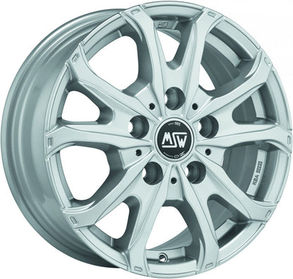 MSW 48 Van full silver Alufelge 6.5x16 Zoll ET60 LK 5x160 ML65.1
