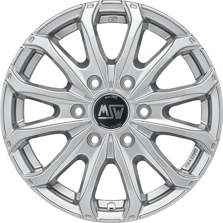 MSW 48 Van full silver Alufelge 6.5x16 Zoll ET60 LK 5x160 ML65.1 – Bild 6