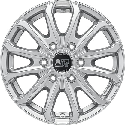 MSW 48 Van full silver Alufelge 6.5x16 Zoll ET60 LK 5x160 ML65.1 – Bild 6