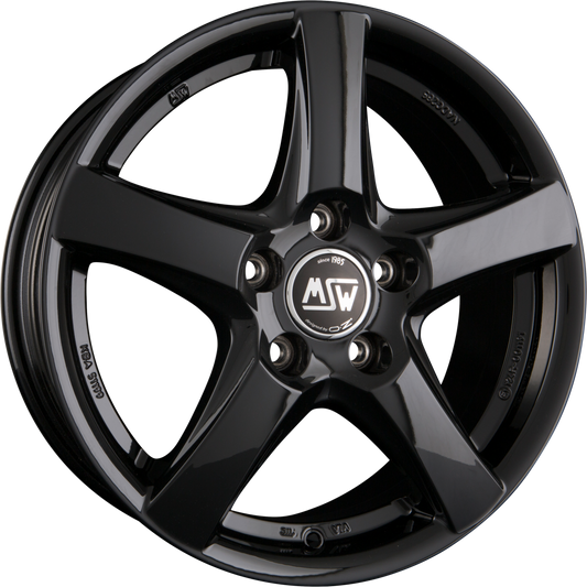MSW 78 Gloss Black Alufelge 6.5x17 Zoll ET50 LK 5x108 ML63.4 – Bild 2