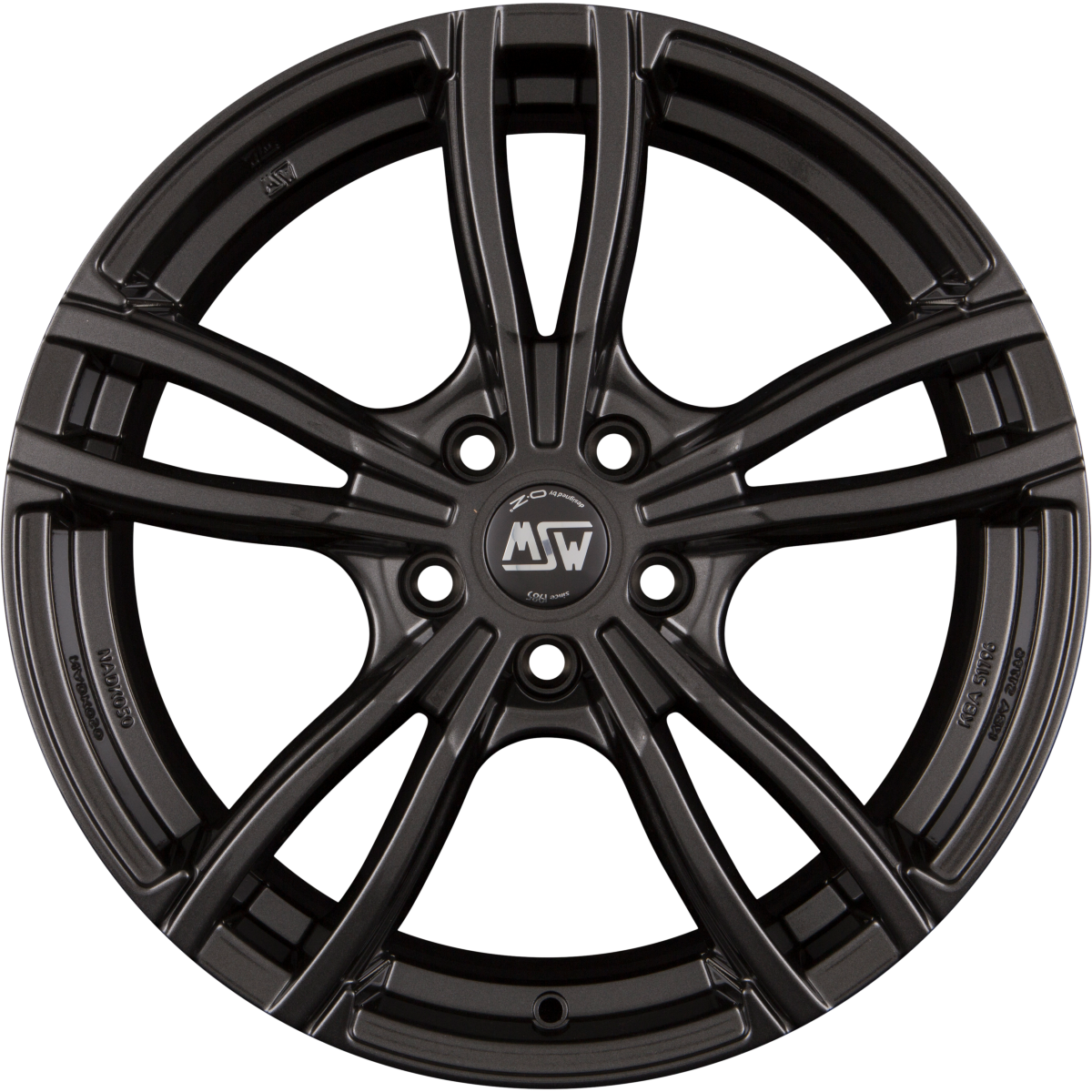 MSW 73 Gloss Dark Grey Alufelge 8x19 Zoll ET35 LK 5x112 ML73.1