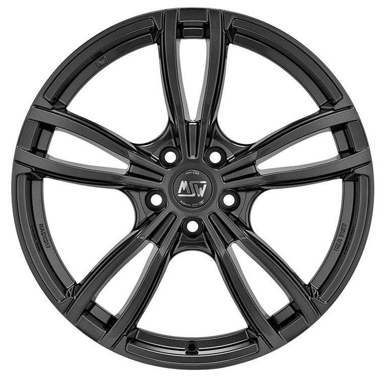 MSW 73 gloss dark grey Alufelge 8x18 Zoll ET28 LK 5x112 ML73.1 – Bild 2