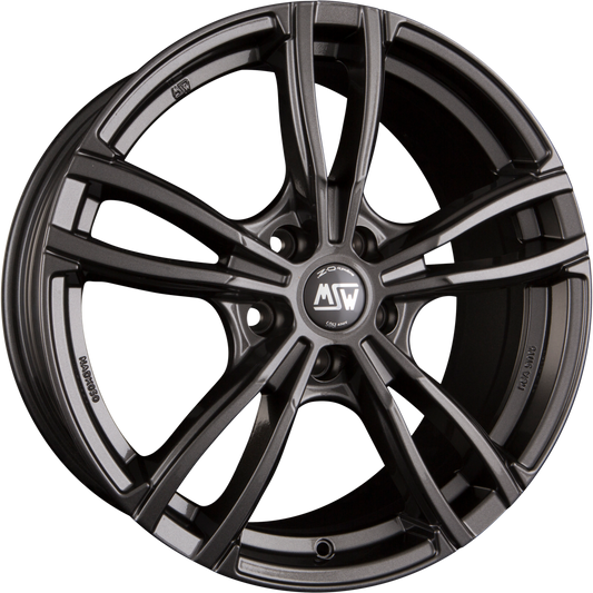 MSW 73 Gloss Dark Grey Alufelge 8.5x18 Zoll ET37 LK 5x120 ML72.6 – Bild 2