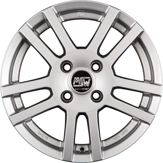 MSW 22 Full Silver Alufelge 6.5x16 Zoll ET18 LK 4x108 ML65.1