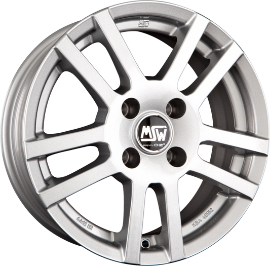 MSW 22 Full Silver Alufelge 6.5x16 Zoll ET18 LK 4x108 ML65.1 – Bild 2