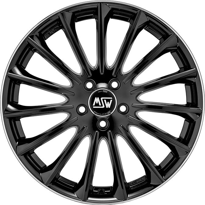 MSW 30 gloss black diamond lip Alufelge 8.5x19 Zoll ET43 LK 5x112 ML73.1 – Bild 2