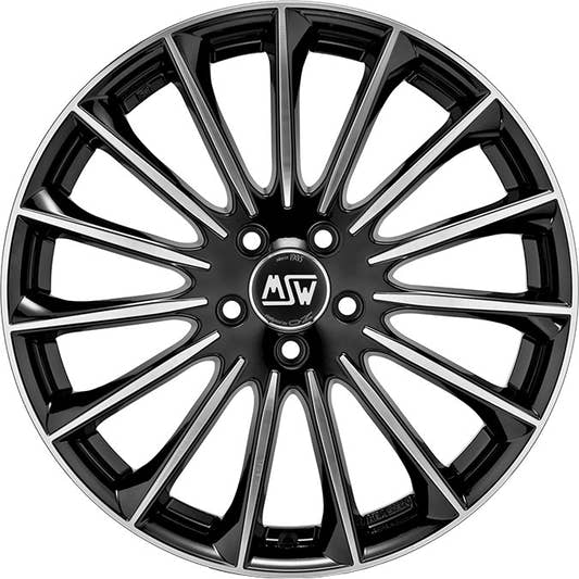 MSW 30 gloss black full polished Alufelge 7.5x19 Zoll ET32 LK 5x112 ML73.1 – Bild 2