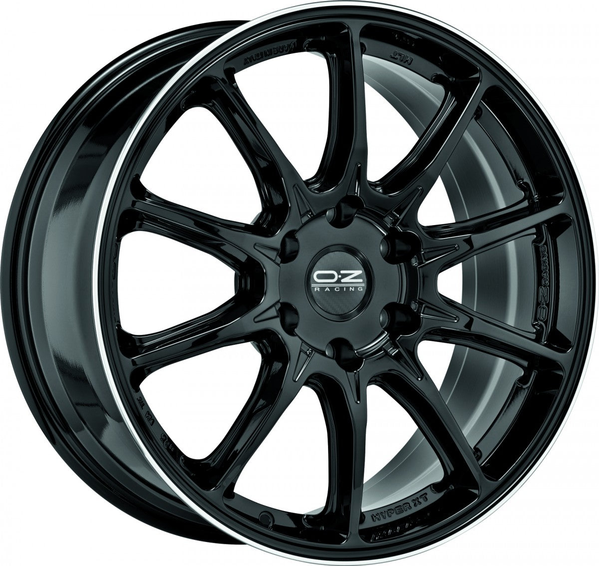 OZ Hyper XT HLT gloss black diamond lip Alufelge 9x20 Zoll ET38 LK 6x114.3 ML66.1