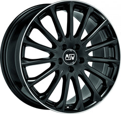 MSW 30 gloss black diamond lip Alufelge 8.5x20 Zoll ET28 LK 5x112 ML73.1