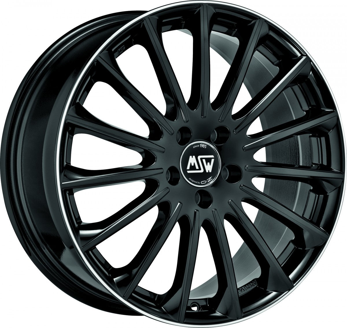 MSW 30 gloss black diamond lip Alufelge 8.5x20 Zoll ET53 LK 5x112 ML73.1