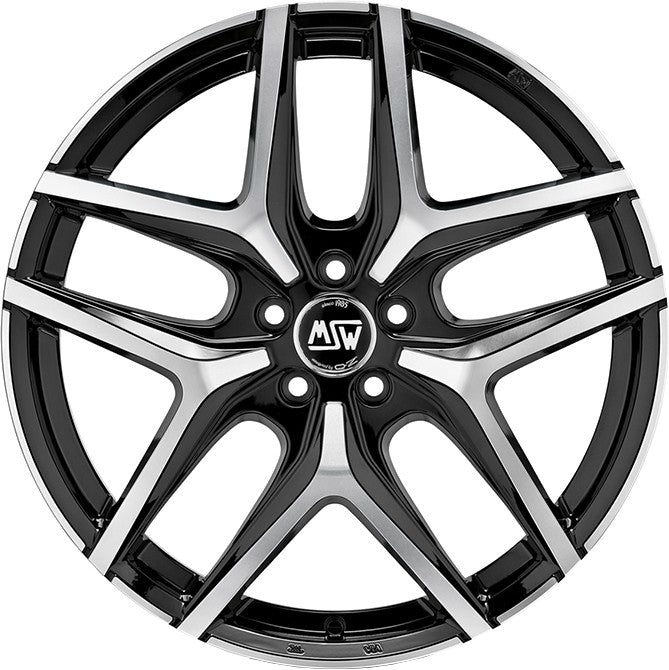 MSW 40 gloss black full polished Alufelge 10x20 Zoll ET40 LK 5x120 ML74.06 – Bild 2