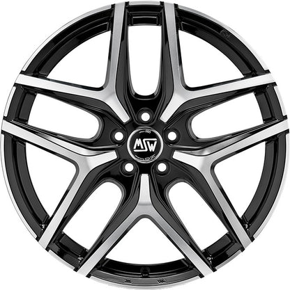 MSW 40 gloss black full polished Alufelge 10x20 Zoll ET40 LK 5x120 ML74.06 – Bild 2