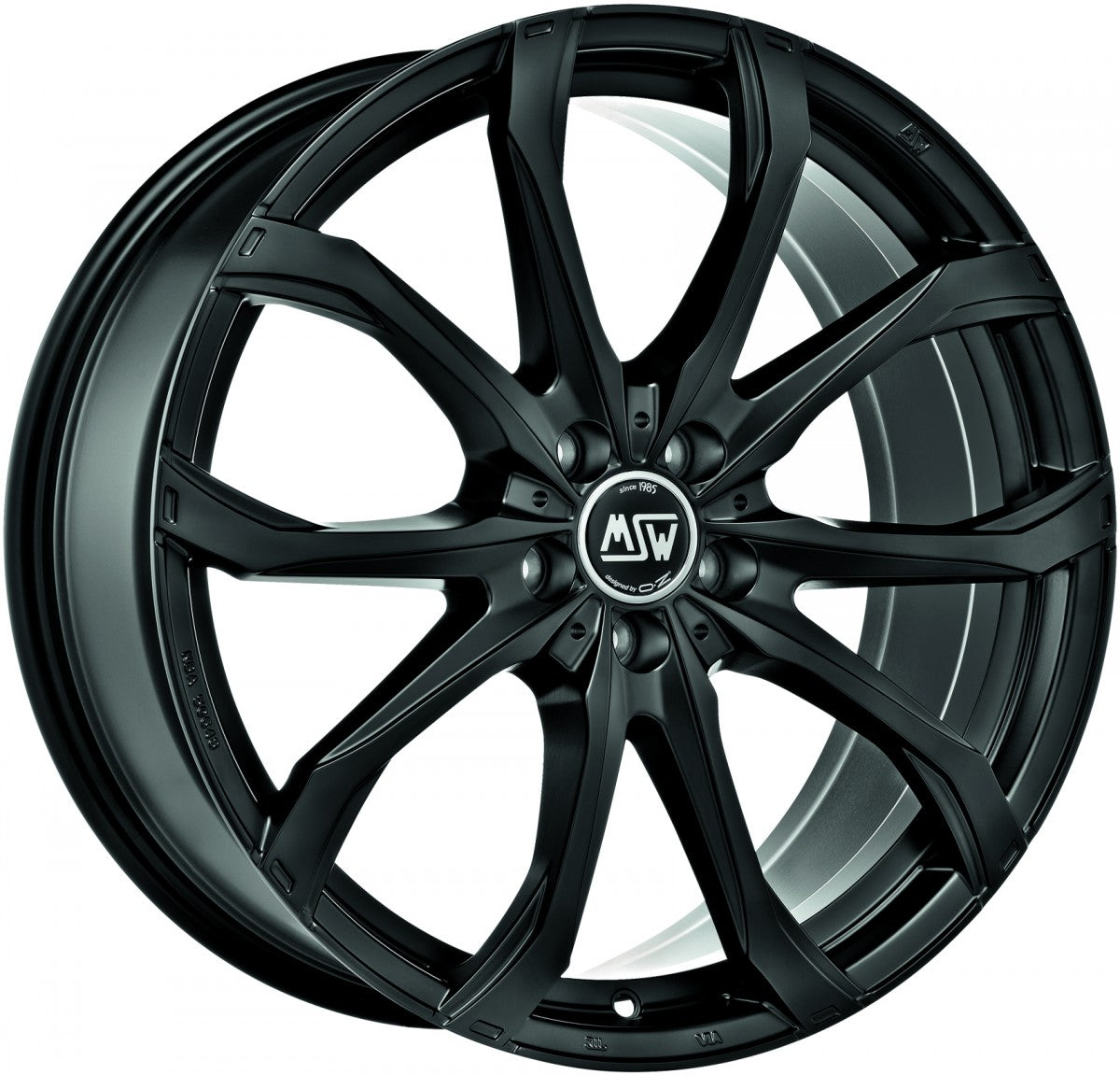 MSW 48 matt black Alufelge 11.5x21 Zoll ET38 LK 5x120 ML74.06