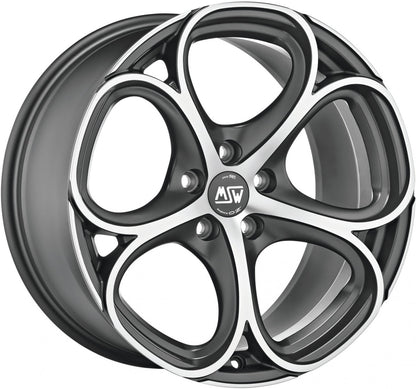 MSW 82 gun metal poliert Alufelge 9x20 Zoll ET35 LK 5x112 ML73.1