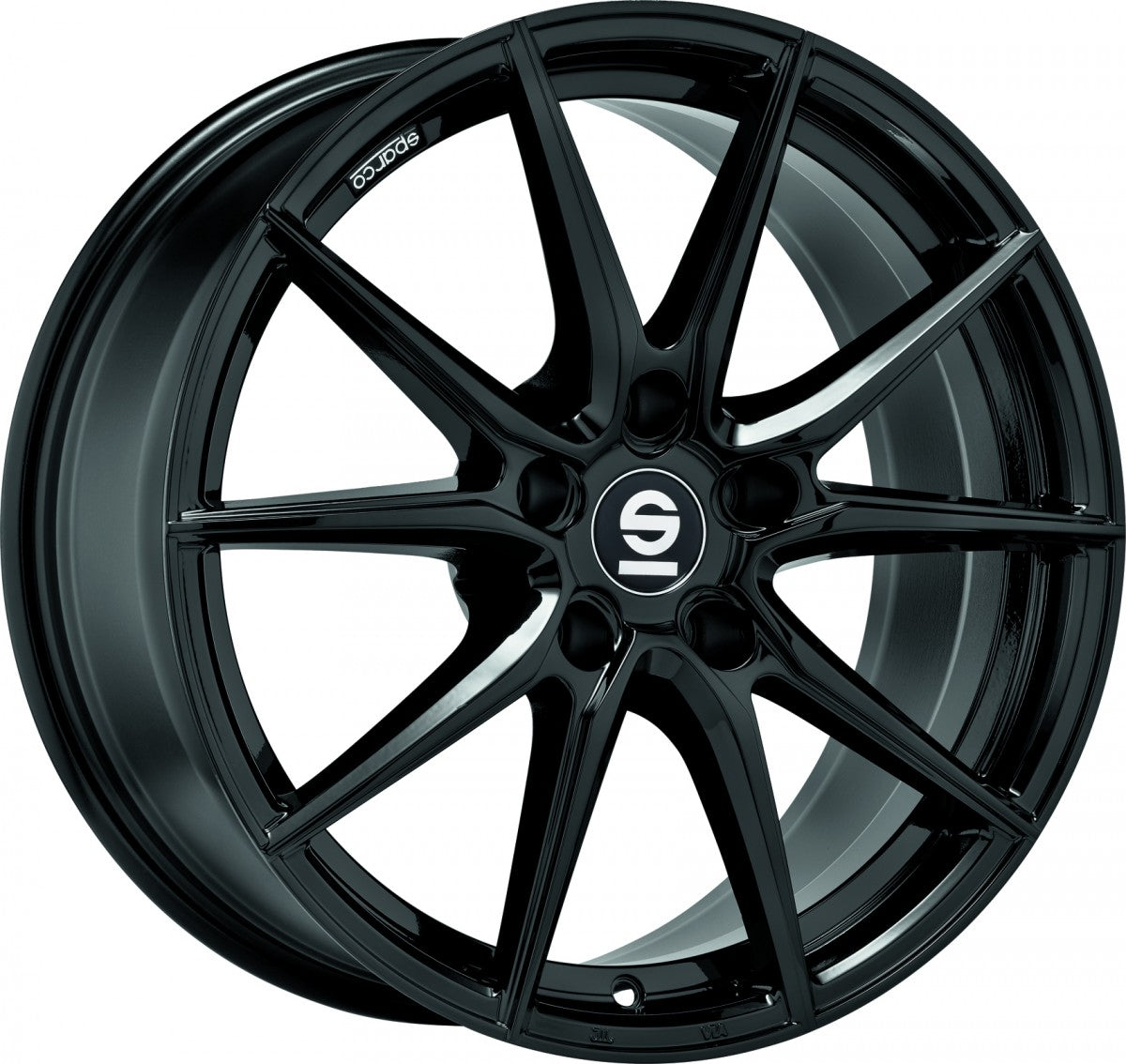 Sparco DRS gloss black Alufelge 8x18 Zoll ET48 LK 5x112 ML73.1