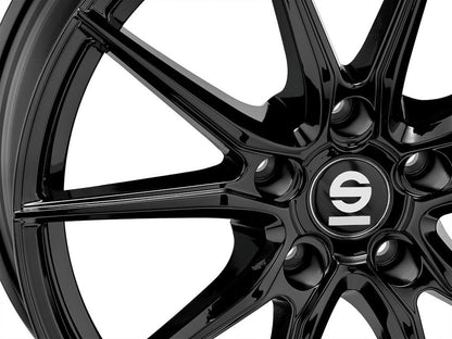 Sparco DRS gloss black Alufelge 8x18 Zoll ET48 LK 5x112 ML73.1 – Bild 5